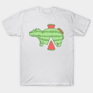 Hippo made of watermelon (how delicious) T-Shirt